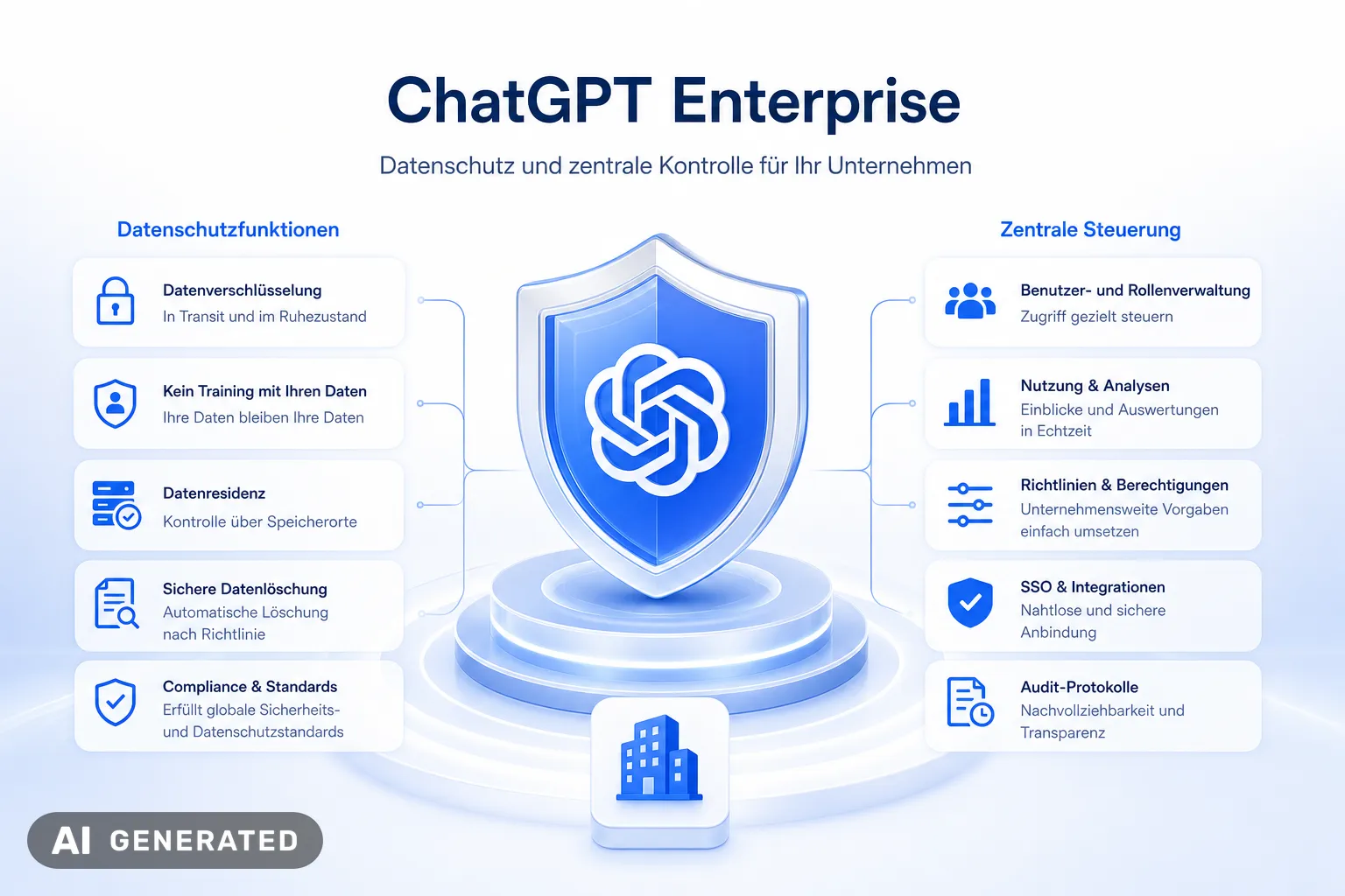 GDPR Compliance of ChatGPT Infographic on GDPR features of ChatGPT