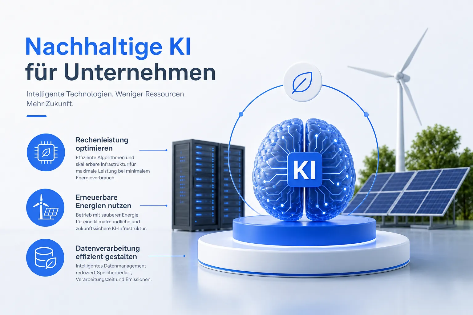 Nachhaltige KI-Praktiken Infografik zu nachhaltigen KI-Praktiken